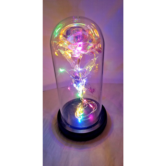 DREAM OF FLOWERS 24K COLORFUL ARTIFICIAL FLOWER ROSE LED IN BOX ~STUNNING~ - Picture 8 of 10